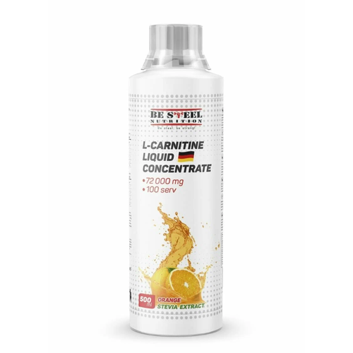 фото Л-карнитин жидкий концентрат be steel nutrition l-carnitine liquid concentrate 72000мг 0,5л (апельсин)