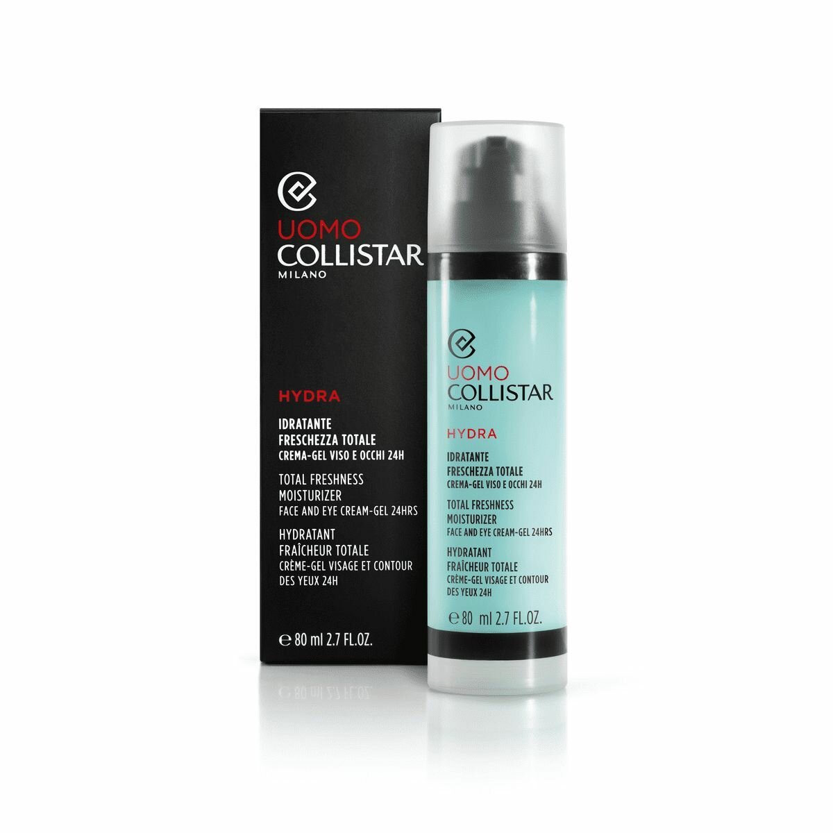 COLLISTAR Крем-гель мужской для лица и кожи вокруг глаз Man Hydra Total Freshness Moisturizer 80ml