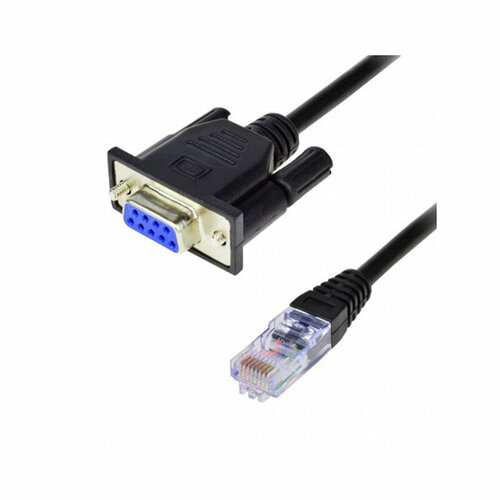 новое поступление db9 rs232 штекер гнездо на гнездо rj45 переходник com порта на ethernet порт lan Аксессуар KS-is RJ45 - DB9 3m KS-444-3