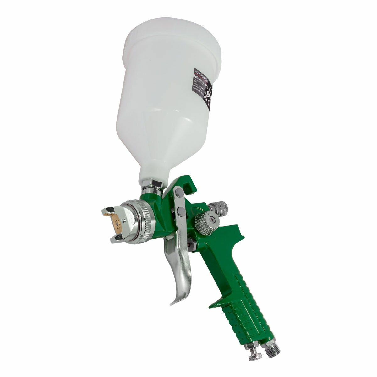 Краскораспылитель с верхним пластиковым бачком (600мл1.4мм2.0-3.5Bar240-300л/мин) Rock FORCE RF-H-827-2V