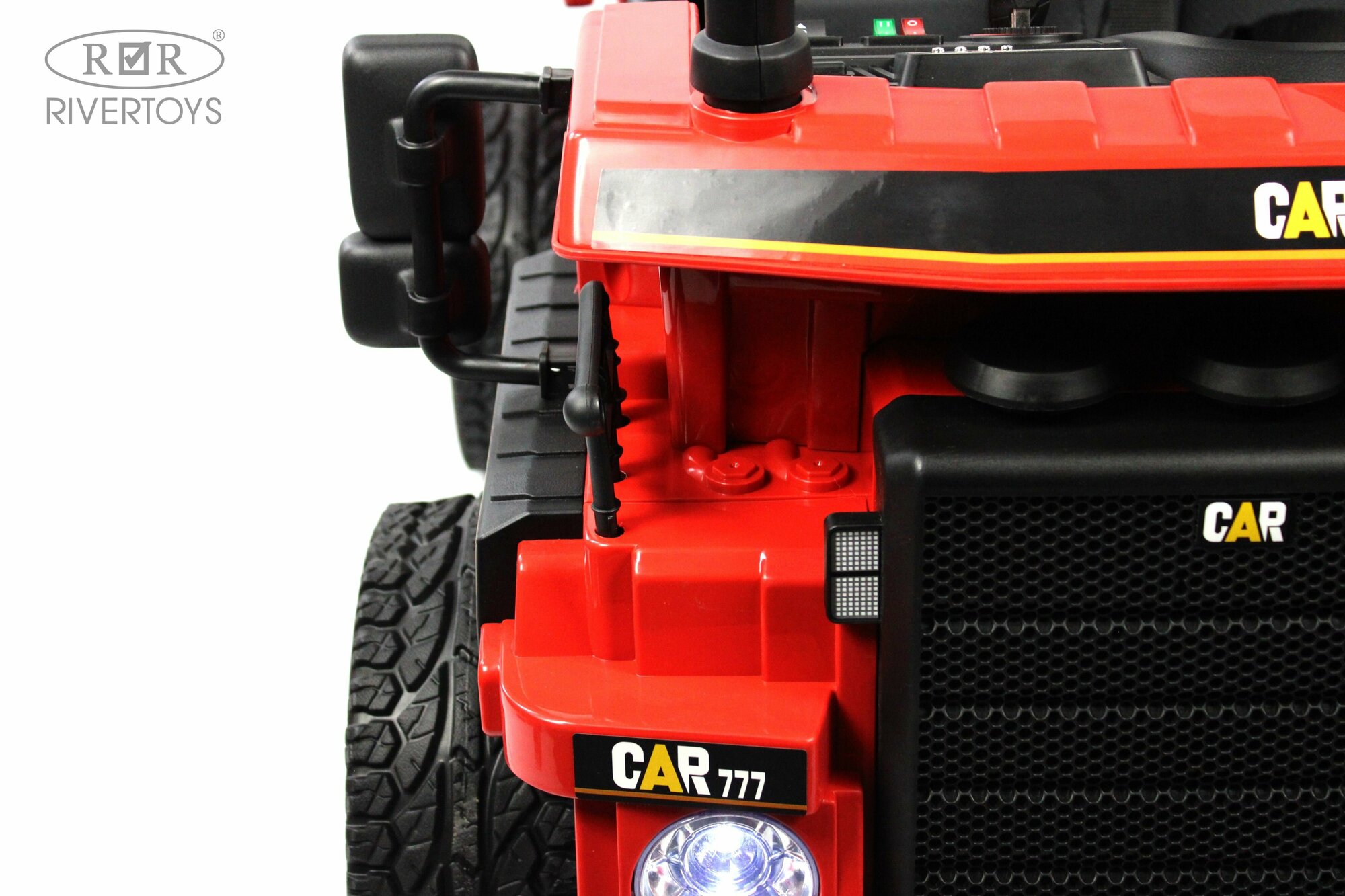 RiverToys Детский электромобиль C444CC темно-красный