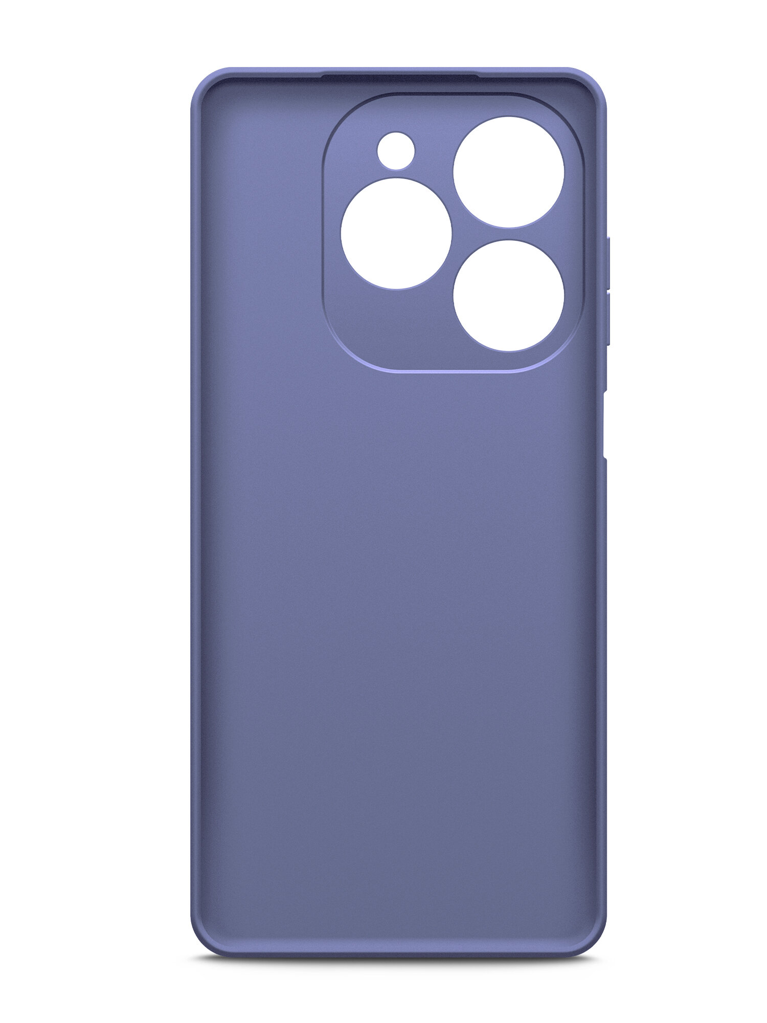 Чехол на Tecno Spark 20 Pro (Техно Спарк 20 Про) лавандовый матовый силиконовый с защитой (бортиком) вокруг камер, Brozo — фото 1