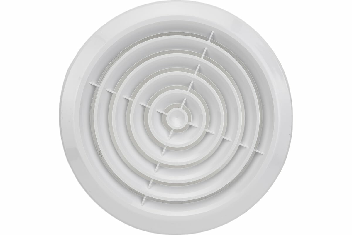 фото Решетка пластмассовая круглая с фланцем (d=150 мм; 195х195х40 мм) Эвент ПКС 195/150