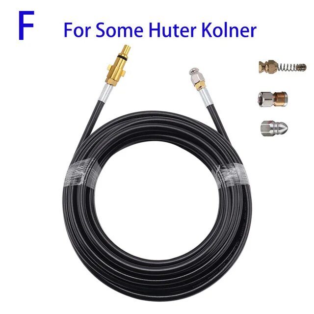 фото Шланг для очистки сточных вод для Karcher Interskol Huter Hammer Nilfisk STIHL Bosch Lavor, шланг высокого давления для автомойки