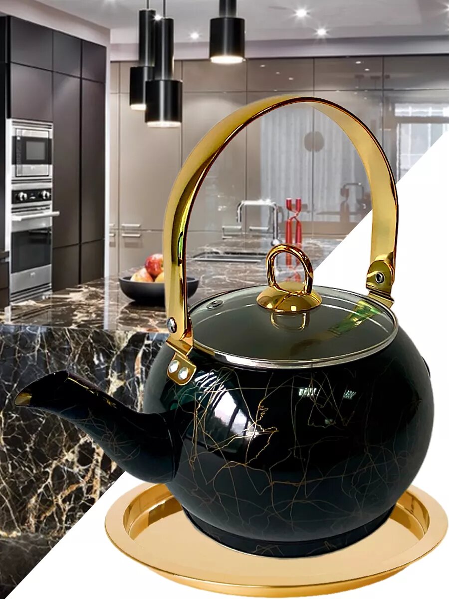 фото Чайник для плиты из нержавеющей стали 1,2 л