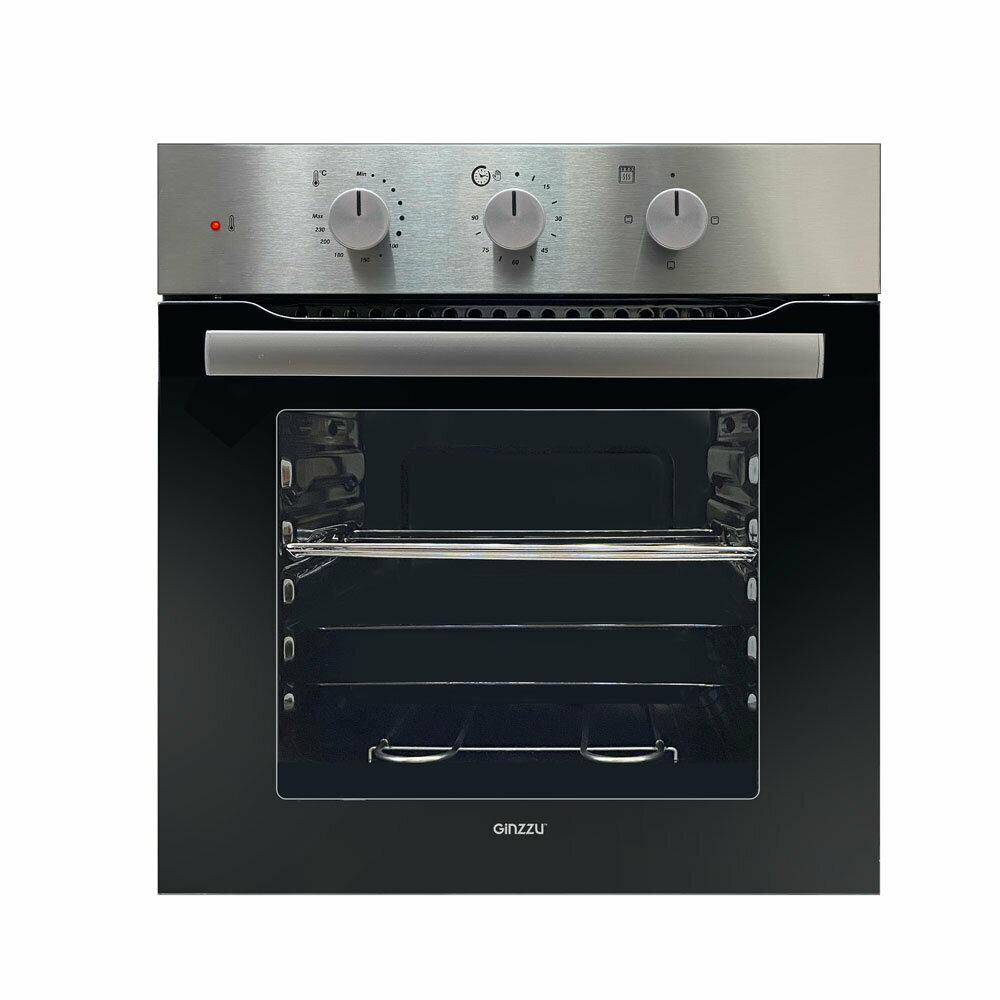 Электрический духовой шкаф встраиваемый Ginzzu HOE-112 (стальной)