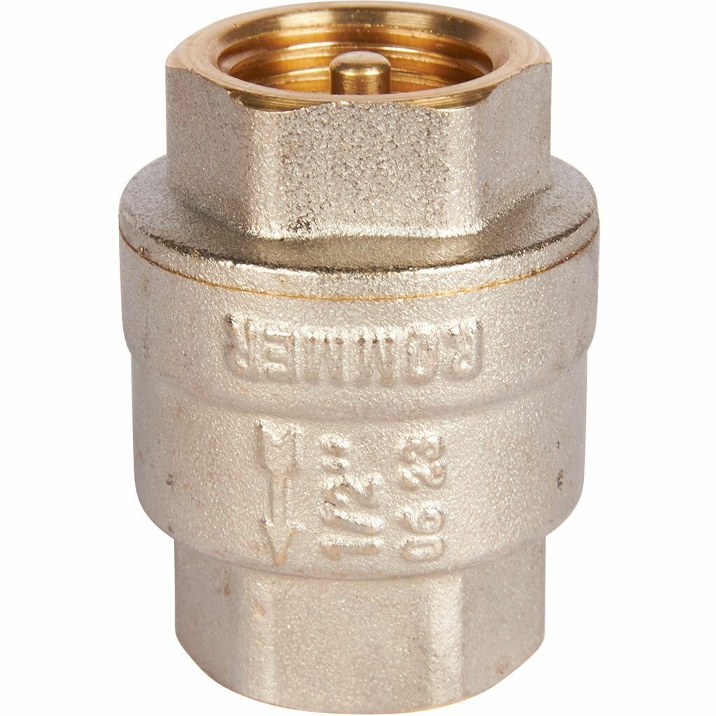 ROMMER 1/2" Клапан обратный пружинный муфтовый с металлическим седлом, RVC-0001-000015