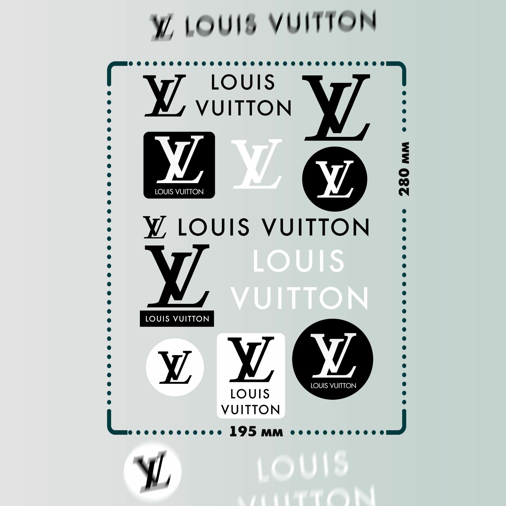 Термонаклейки на одежду Louis Vuitton Луи Витон — фото 1