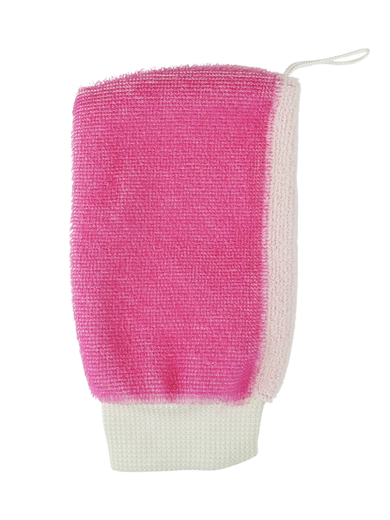 Мочалка массажная Eva Ladies рукавица двусторонняя размер: 23x12см цвет: розовый