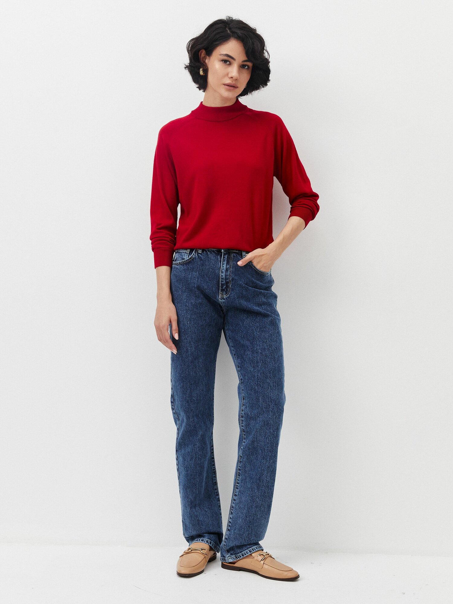 Водолазка TO BE ONE, размер 44, красный — фото 1