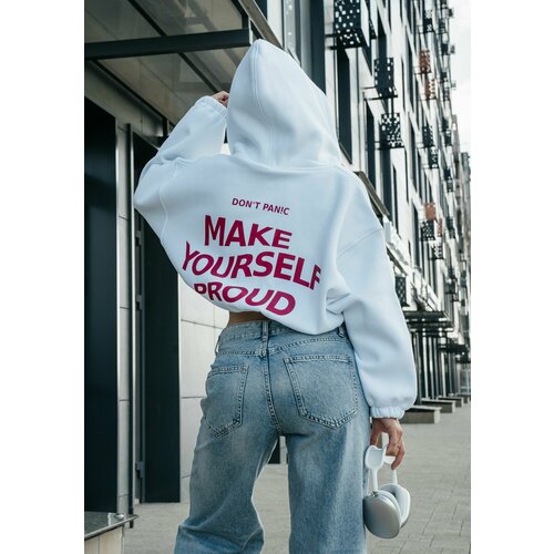 фото Худи don't panic, размер one size (42-44), , белый