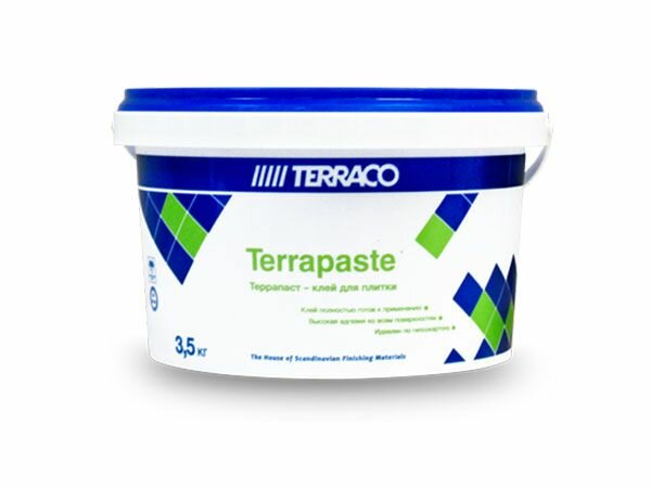 Terraco terrapaste клей для плитки пастообразный на акриловой основе (35кг)