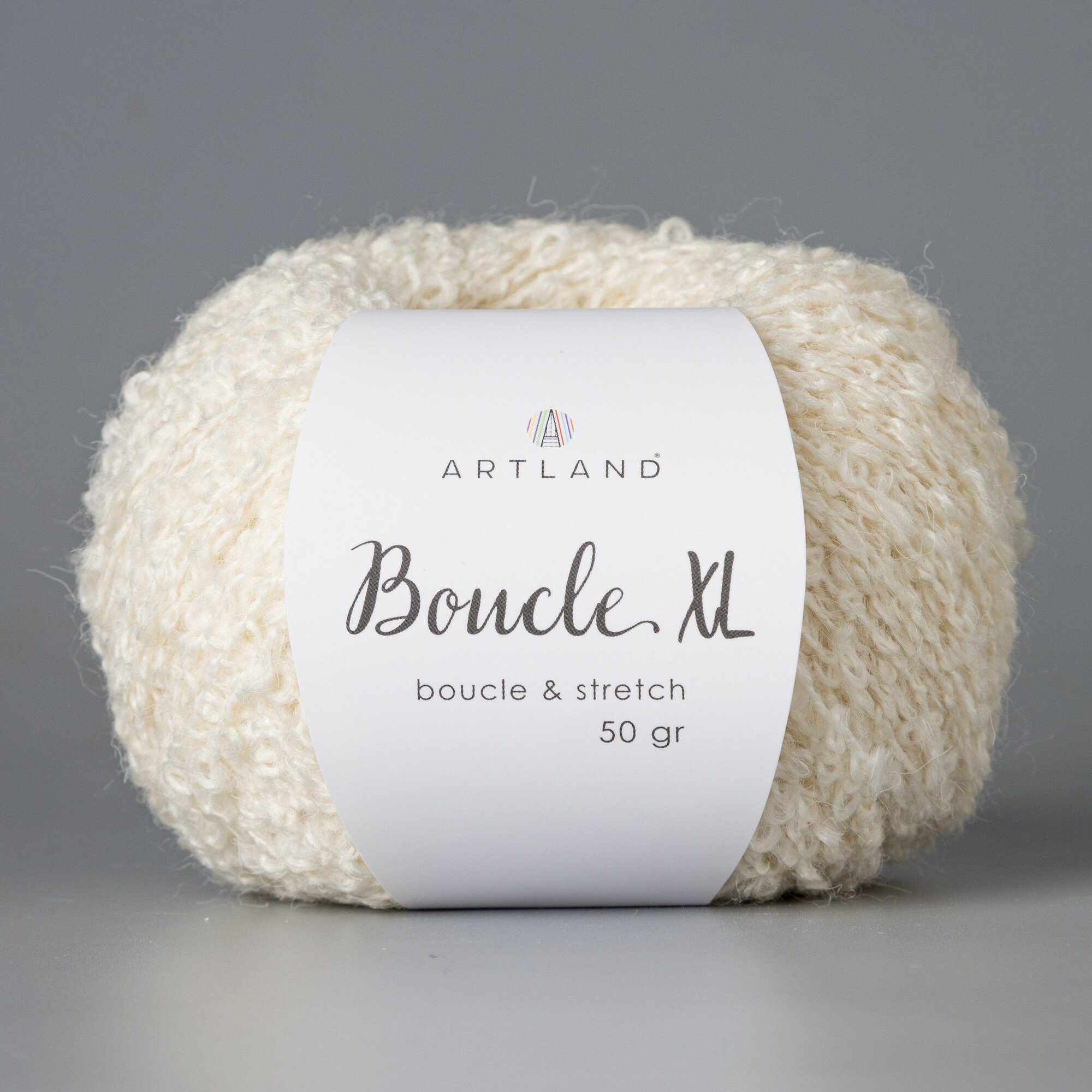 Пряжа для вязания Boucle XL Artland 1 моток (115 м, 50 гр), цвет 28 молочный