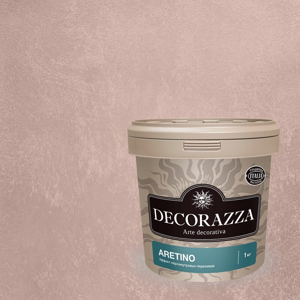 Декоративная краска с эффектом перламутровых переливов Decorazza Aretino (1л) AR 10-19