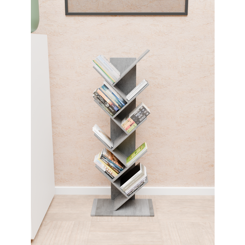 Полка напольная деревянная для книг от бренда Мебель от Прудникова 114 см оксид 3990₽