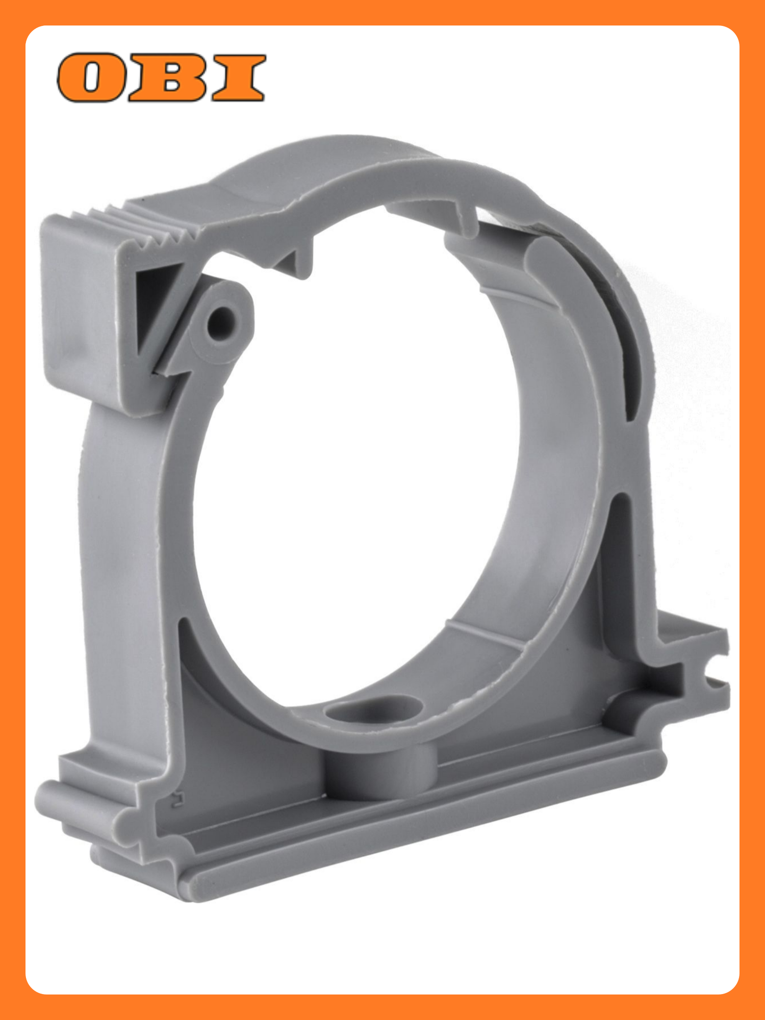 Хомут для бесшумной канализации Политрон COMFORT ПП D40 полипропилен серый