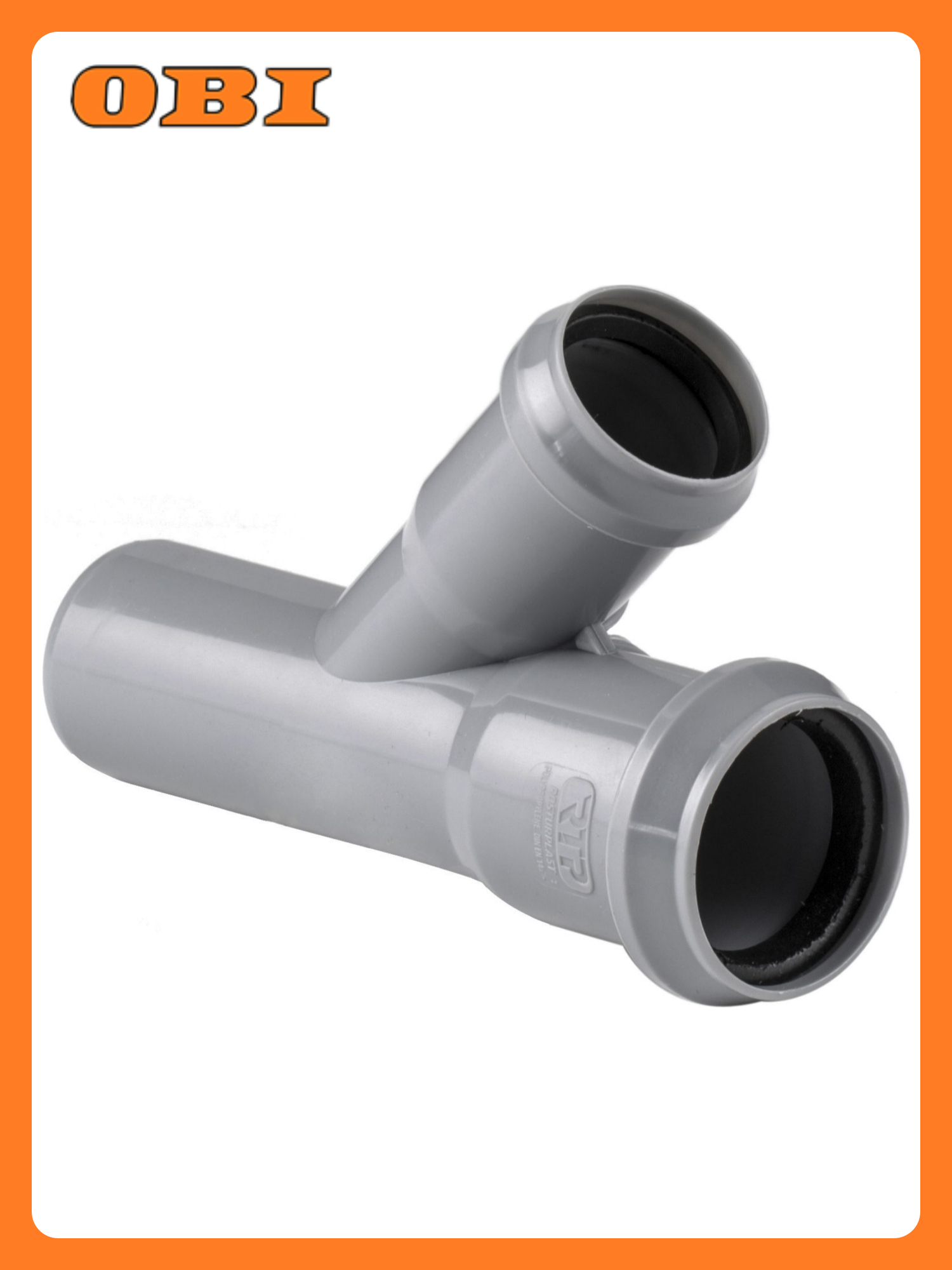 Тройник POLYTRON COMFORT  полипропилен  двухраструбный  серый