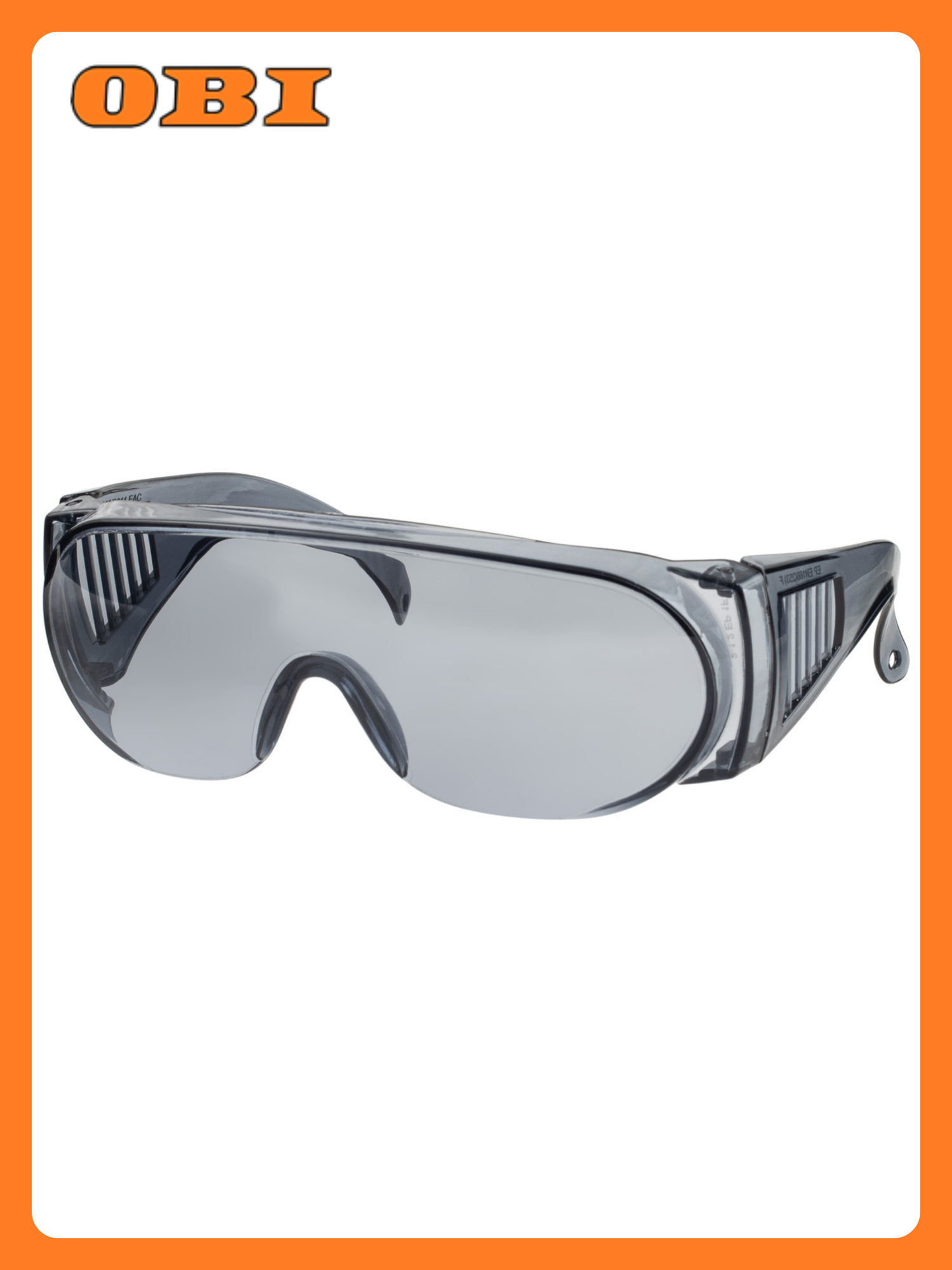 Очки защитные открытые дымчатые механические ГОСТ черные