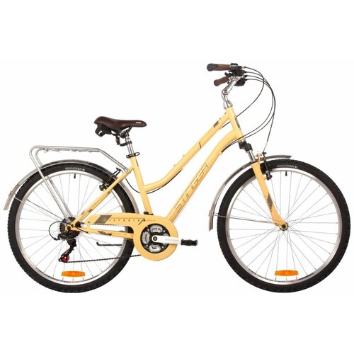 Велосипед STINGER 26 VICTORIA бежевый сталь размер 15 1950000₽