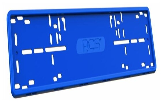 Рамка номера RCS силиконовая синяя