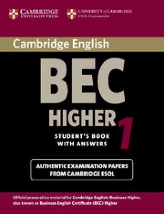 Cambridge BEC 1 Higher Student's Book with answers