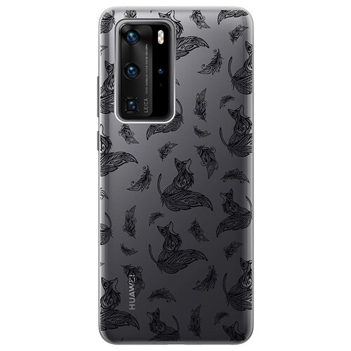 RE: PA Чехол - накладка Transparent для Huawei P40 Pro с 3D принтом Foxes and feathers re pa чехол накладка transparent для honor 20 pro с 3d принтом foxes and feathers