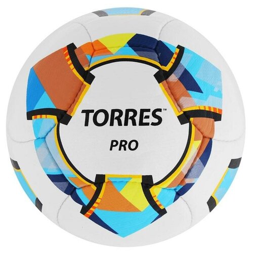 Мяч футбольный TORRES Pro, PU, ручная сшивка, 14 панели, р. 5 мяч футбольный torres match арт f320025 р 5 32 панел pu 4 под слоя руч сшив бело серебр голуб