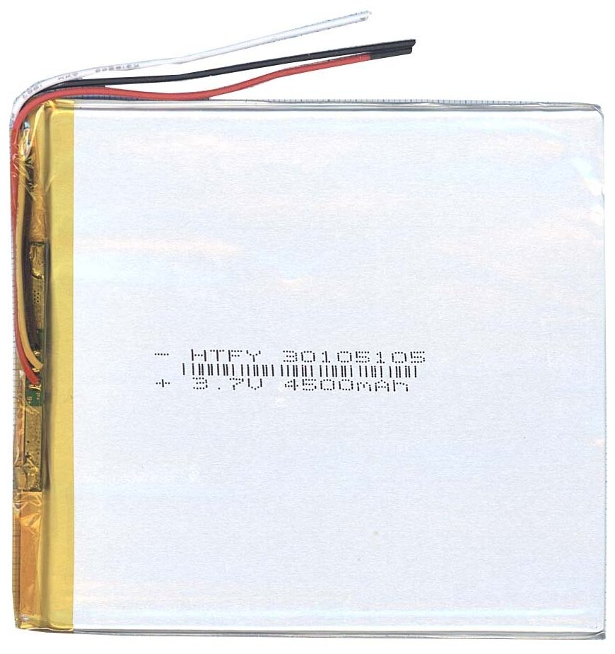 Аккумулятор Li-Pol (батарея) 3*105*105мм 3pin 3.7V/4500mAh