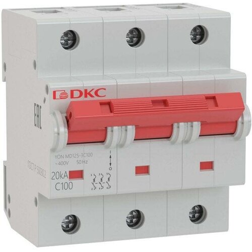 Автоматические выключатели YON (группа DKC) Выключатель автоматический модульный 3п C 125А 15кА MD125 YON MD125-3C125 автоматический выключатель модульный dkc md125 1c80 1p 80а c 20ka yon