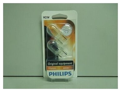Лампа автом.накал. Philips W21W 12В 21Вт (упак.:2шт) - фото №3