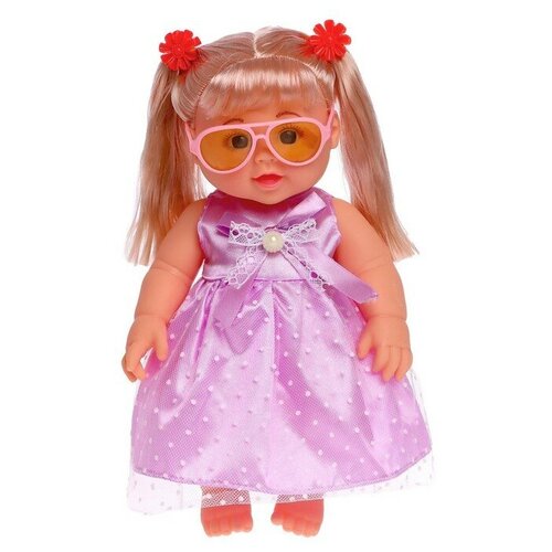 FriendZone Кукла классическая «Малышка», в фиолетовом платье, с аксессуарами