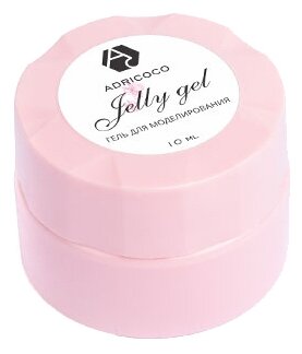 ADRICOCO гель-желе Jelly gel однофазный камуфлирующий для моделирования, 10 мл, №06 молочный розовый