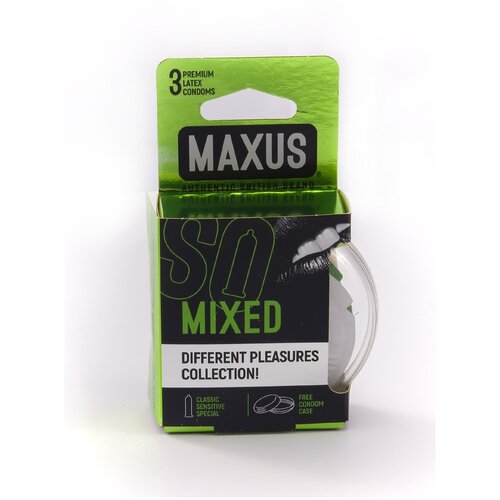 Купить Презервативы в железном кейсе MAXUS Mixed - 3 шт.