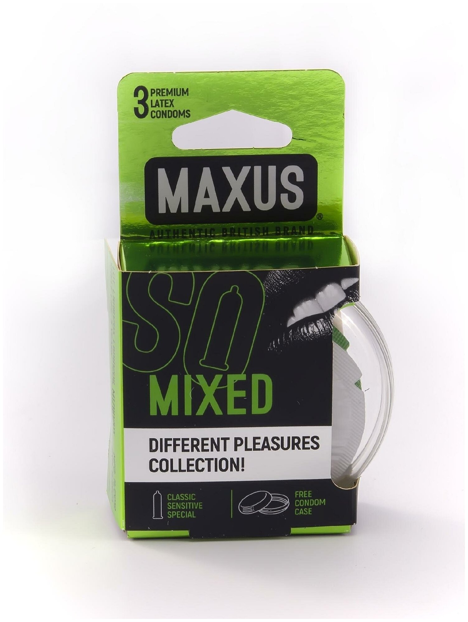 Презервативы в железном кейсе MAXUS Mixed - 3 шт.