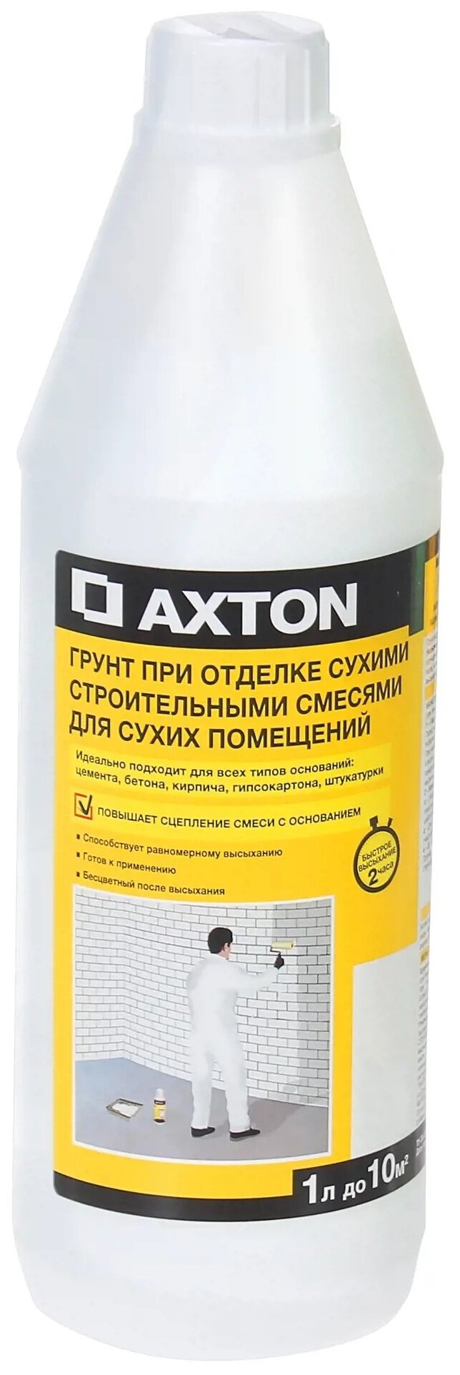 Грунтовка для сухих помещений Axton 1 л