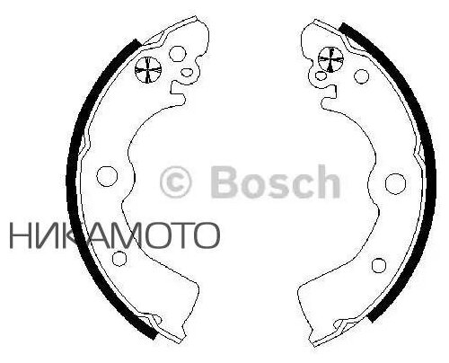 BOSCH 0986487578 0 986 487 578_колодки барабанные!\ Nissan Almera 95-99/Sunny 91-95