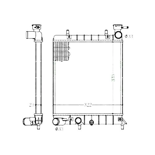 Радиатор HYUNDAI ACCENT (тагаз) 1.5/1.6 03-