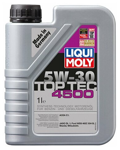 Масло моторное LIQUI MOLY TOP TEC 4500 5W30 1л