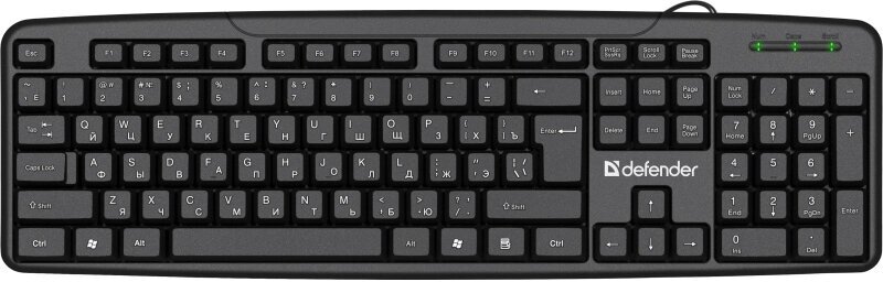 Клавиатура Defender Next HB-440 RU черный полноразмерная