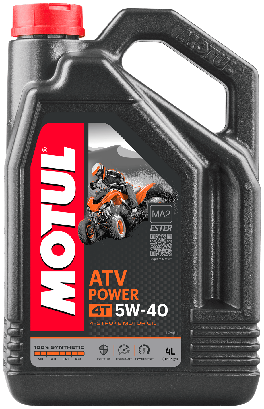Синтетическое моторное масло Motul ATV Power 4T 5W-40, 4 л