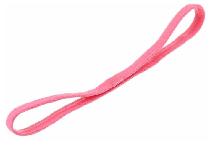 Резинка для волос с силиконовой полоской (розовый цвет). Для занятий спортом