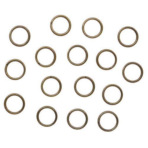фото Кольцо соединительное двойное, цвет: бронза, 6 мм, 16 штук, арт. 506622 арт узор
