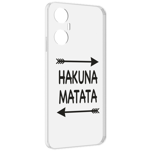 Чехол MyPads Hakuna-Matata для Infinix Hot 20 5G задняя-панель-накладка-бампер