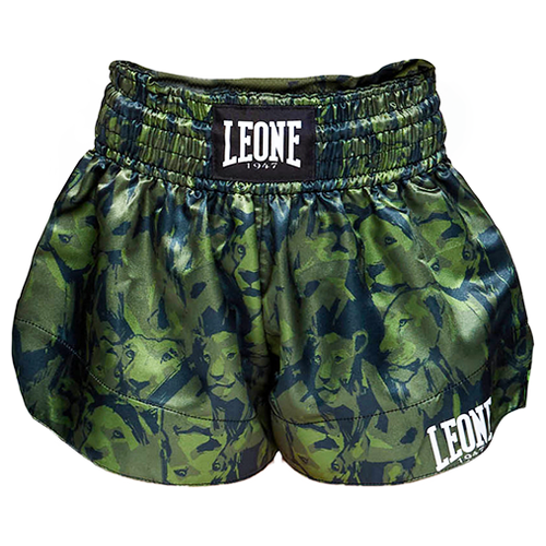 Детские шорты для тайского бокса Leone 1947 ABJ06 Leo Camo Green (M)