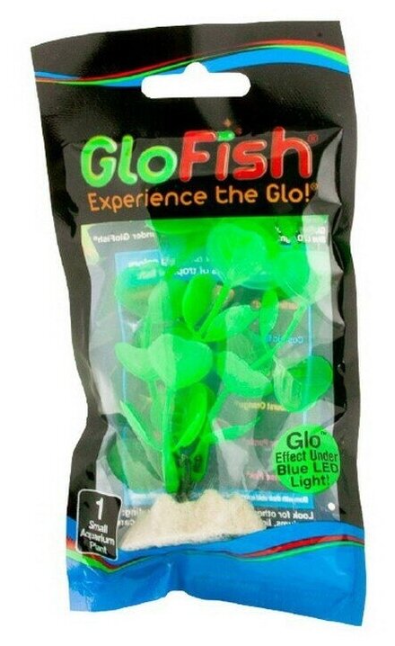 Растение GloFish флуоресцирующее зеленое S 13 см 77321 - фотография № 5