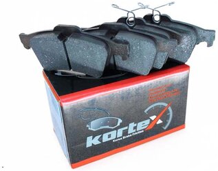 Дисковые тормозные колодки задние KORTEX KT1621STD для Ford Focus, Mazda 3, Volvo S40 (4 шт.)