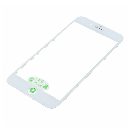 Стекло модуля + OCA + рамка для Apple iPhone 8 Plus (в сборе) белый, AA стекло модуля oca для apple iphone 14 plus черный aa