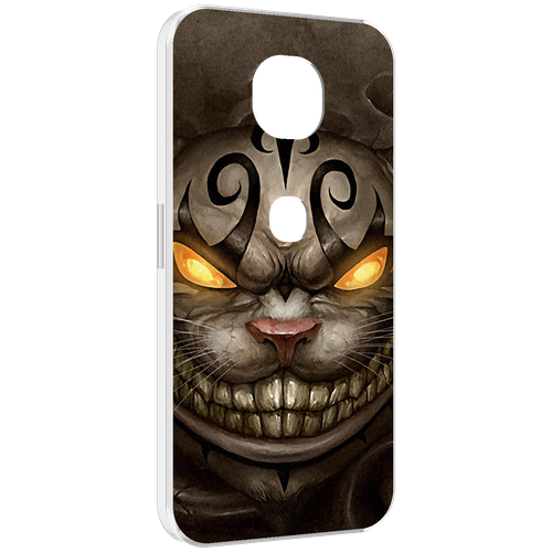 Чехол MyPads злой котик с желтыми глазами для Motorola Moto G5S (XT1799-2) задняя-панель-накладка-бампер