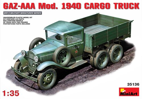 MiniArt грузовой автомобиль ГАЗ-AAA Обр. 1940 г. 1:35 (35136)