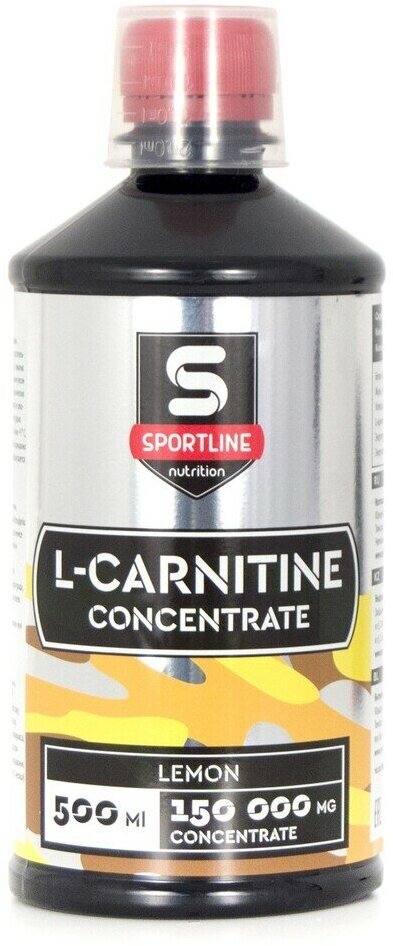 SportLine Nutrition L-карнитин Concentrate 150000 мг, лимон, 500 мл.